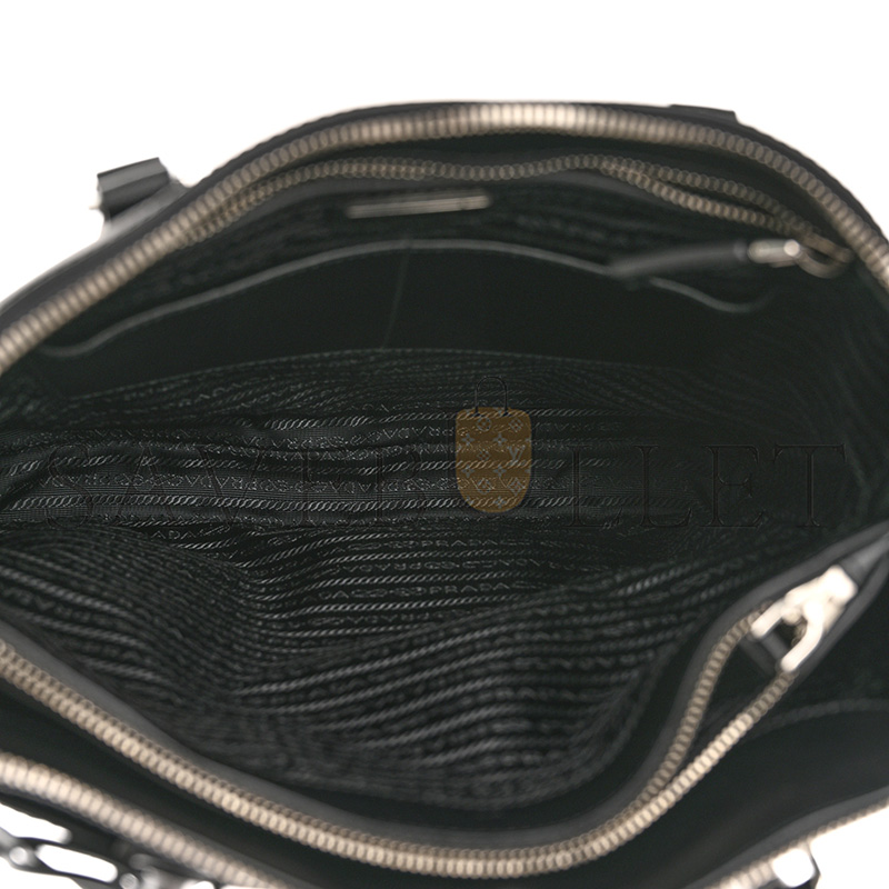 PRADA SAFFIANO TRAVEL TOTE BLACK 2VG046 (35*33*8cm) 